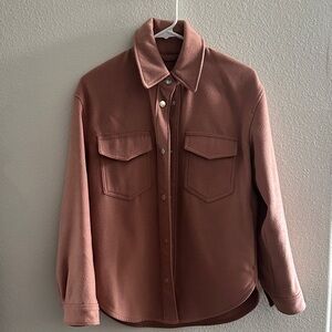 Abercrombie & Fitch pink Button-Up shacket